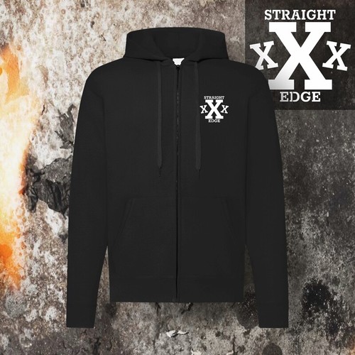 Hooded zipper straight edge - hooded,